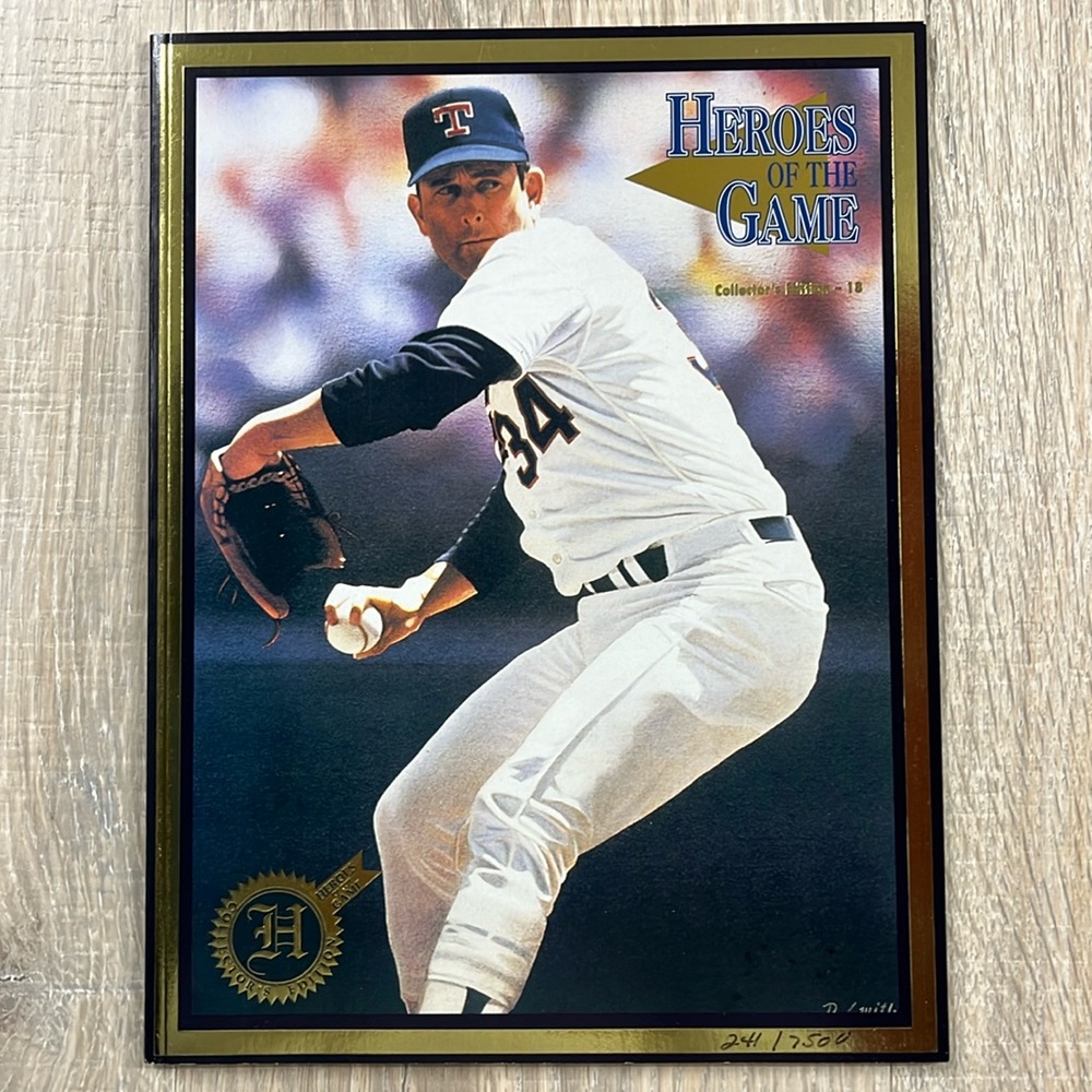 Heroes Of The Game Collectors Edition -18 Nolan Ryan Texas Rangers #241/7500